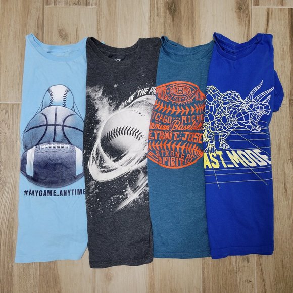 Lot of 4 Boys Short Sleeve Shirts Children's Place XXL 16